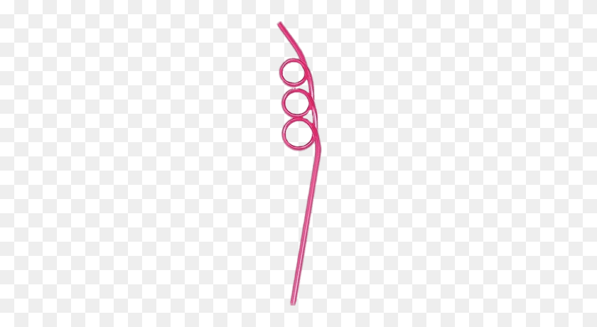 400x400 Pink Curly Wurly Straw Transparent Png - Straw PNG