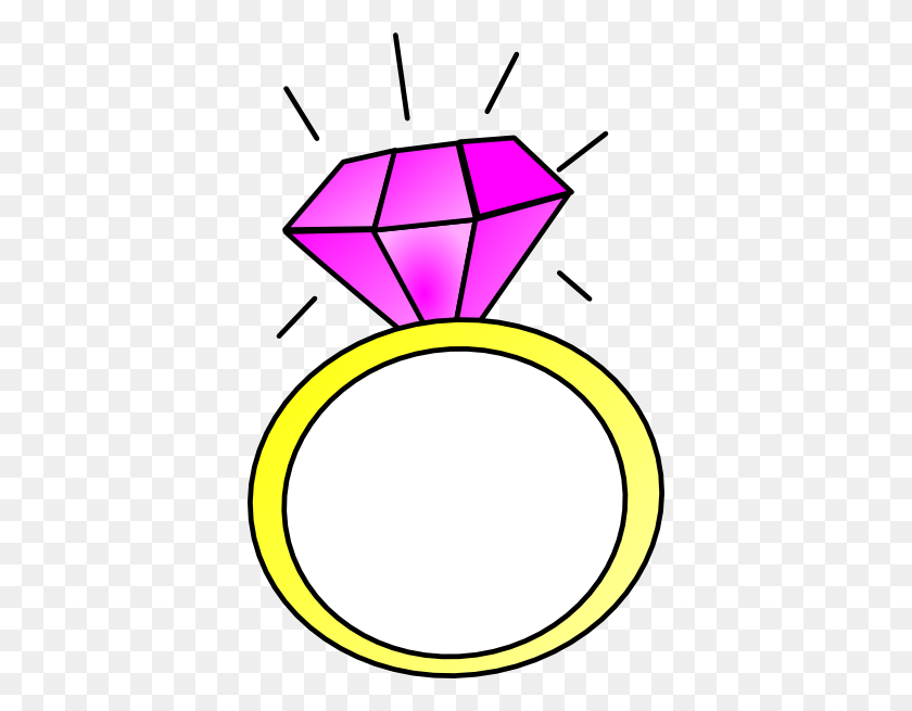 384x595 Pink Diamond Clip Art - Pink Diamond Clipart