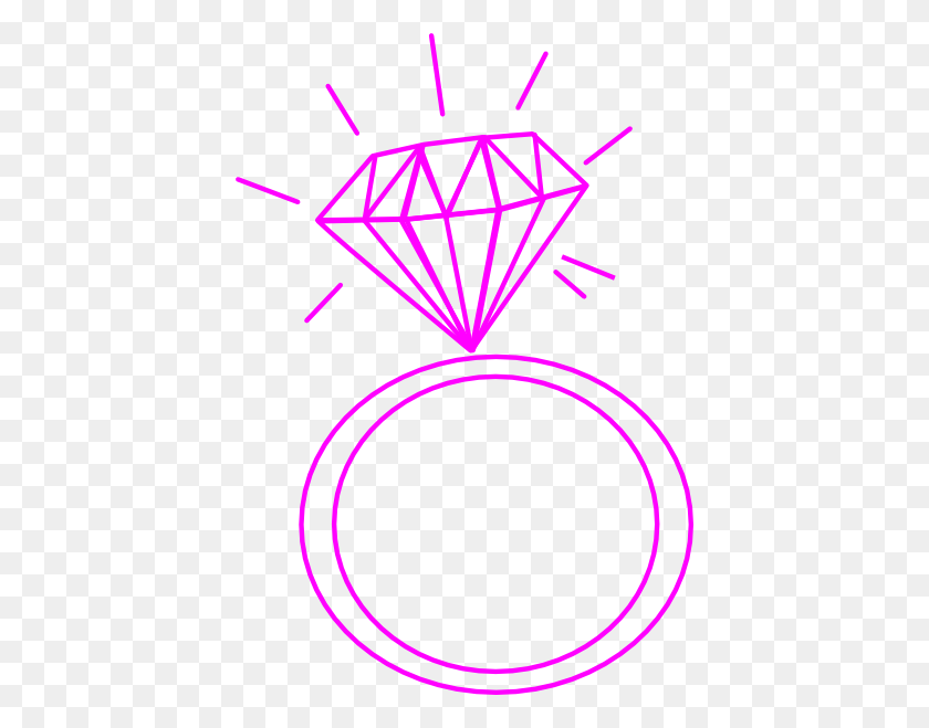 414x599 Pink Diamond Ring Clipart - Pink Diamond Clipart