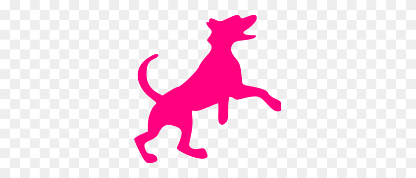 297x300 Pink Dog Clip Art - Dog Love Clipart