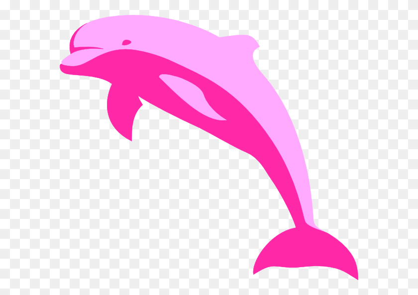 600x533 Розовый Дельфин Картинки - Дельфин Клипарт