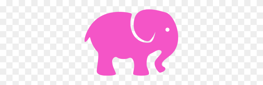 299x213 Pink Elephant Simple Clip Art - Elephant Silhouette Clipart
