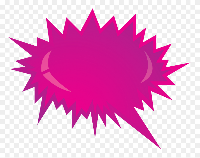 989x764 Pink Explosion Free Clip Art For Teachers - Teacher Talking Clipart