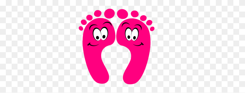 300x261 Pink Feet Clipart - Pink Baby Feet Clip Art
