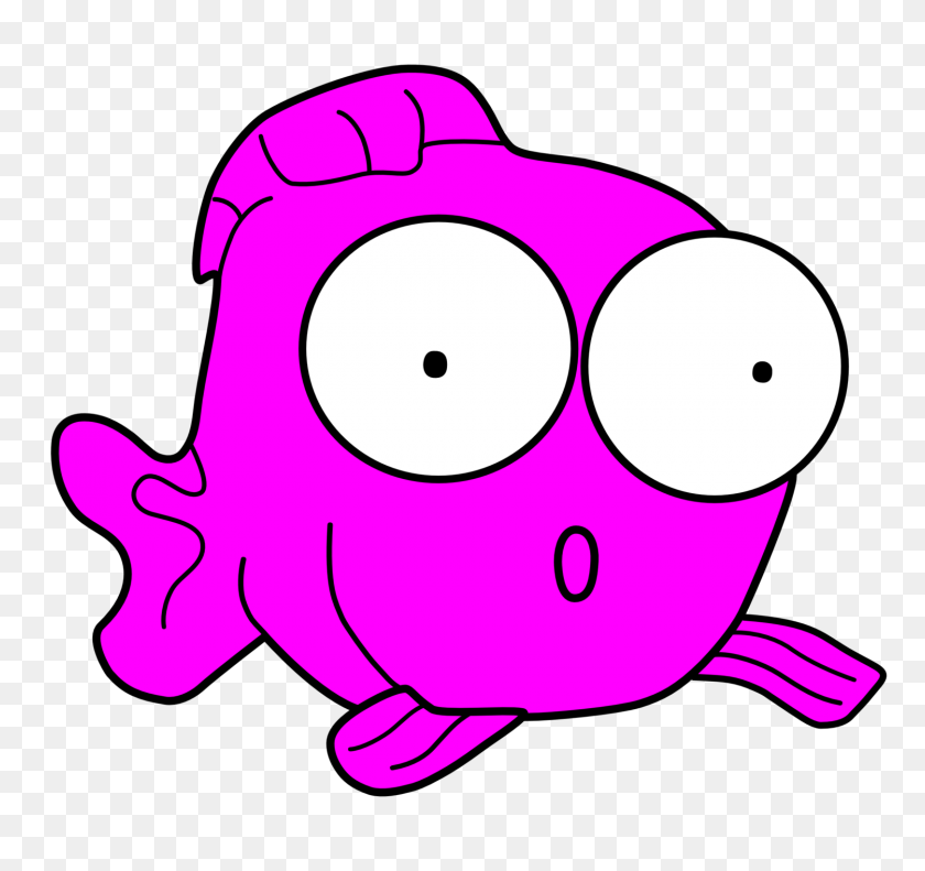 1500x1406 Pink Fish - Godfather Clipart