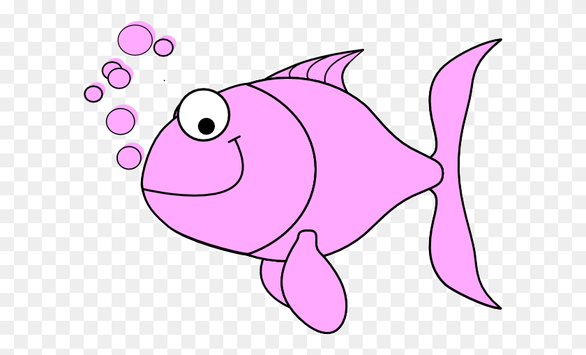 600x449 Pink Fish Bubbles Clip Art - Pink Fish Clipart