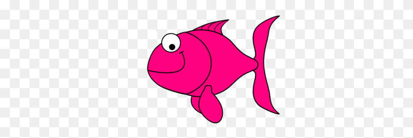 299x222 Pink Fish Clip Art - Transparent Fish Clipart