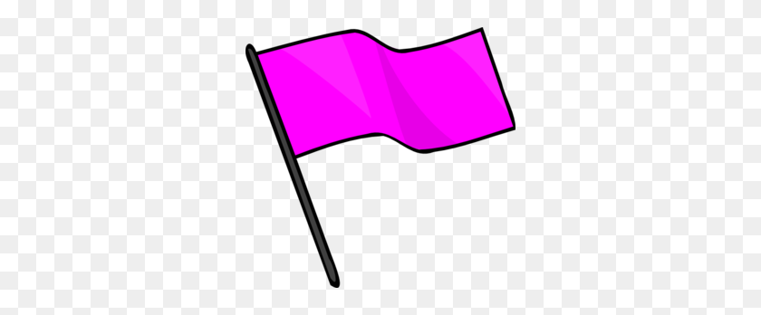 298x288 Pink Flag Clip Art - Capture The Flag Clipart