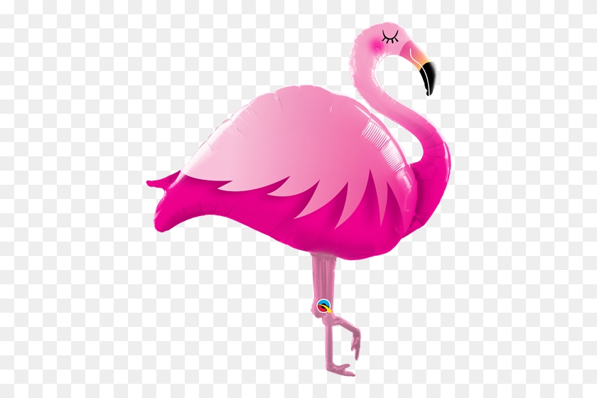 430x500 Розовая Фольга Фламинго - Клипарт С Розовыми Фламинго
