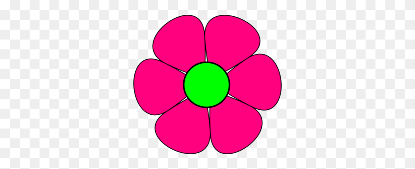 300x282 Pink Flower Clipart Flower Drawing - Dogwood Flower Clipart