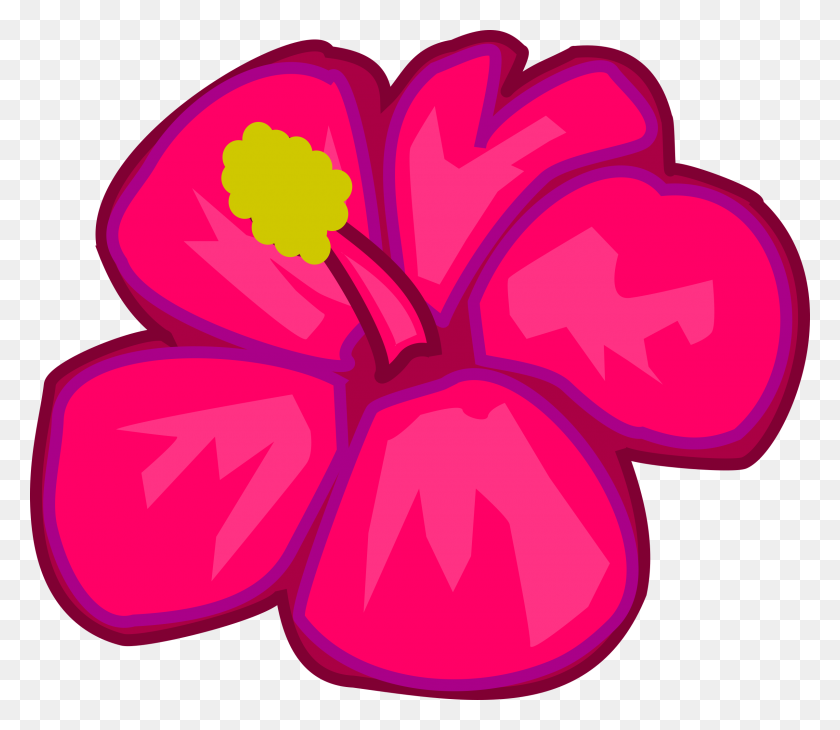 2400x2063 Pink Flower Clipart Flowr - Pink Flower Clipart