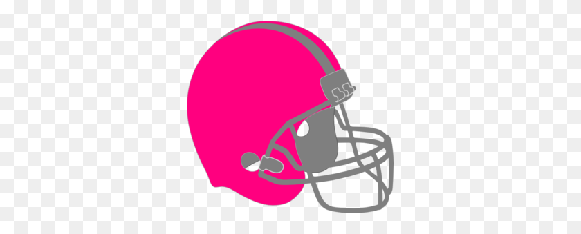 299x279 Pink Football Helmet Clip Art - Quarterback Clipart