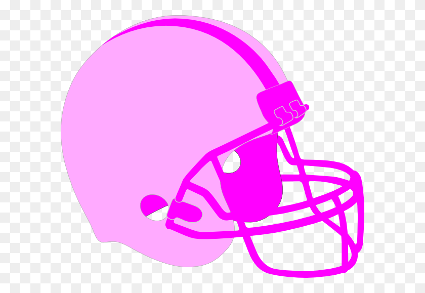 600x519 Pink Football Helmet Clip Art - Gender Reveal Clipart