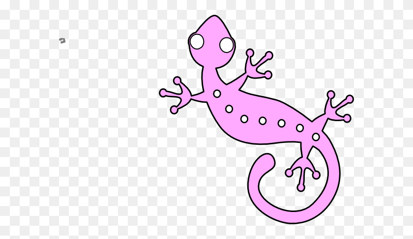 600x427 Pink Gecko Clip Art - Gecko PNG