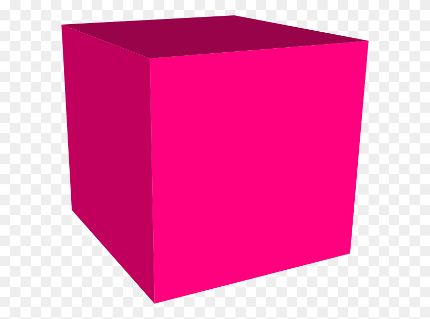 600x563 Pink Gift Box Clip Art - Gift Box Clipart Black And White