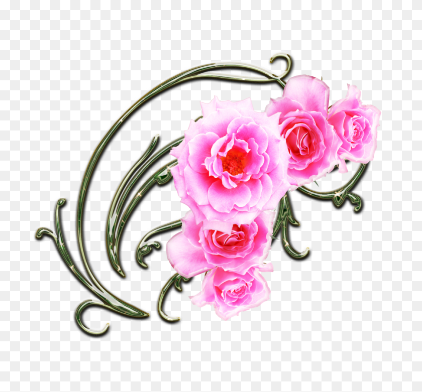 900x832 Розовый Блеск Цветок Картинки Цитаты - Корсаж Клипарт