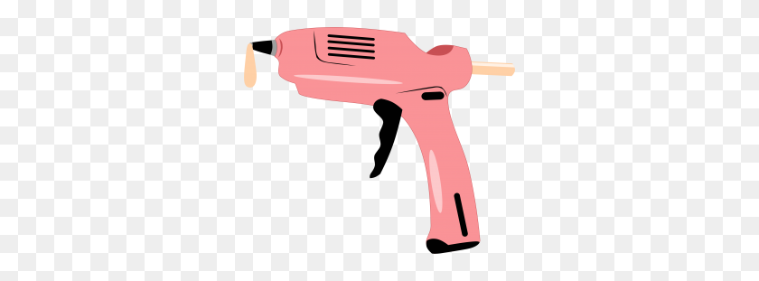 300x251 Розовый Клеевой Пистолет Картинки Бесплатно Клипарты - Клеевой Пистолет Клипарт