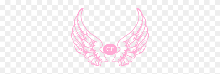 298x225 Pink Guardian Angel Wings Clip Art - Guardian Angel Clipart