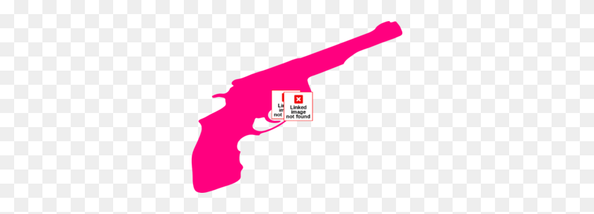 298x243 Pink Gun Clip Art - Pistol Clipart