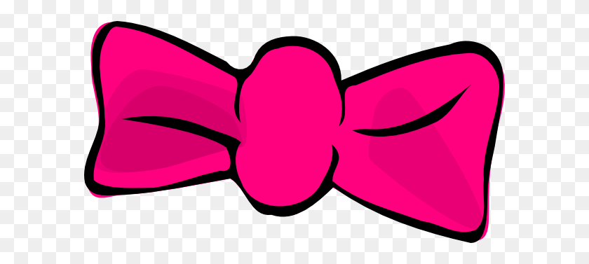 600x317 Pink Hair Bow Clip Art - Boutique Clipart