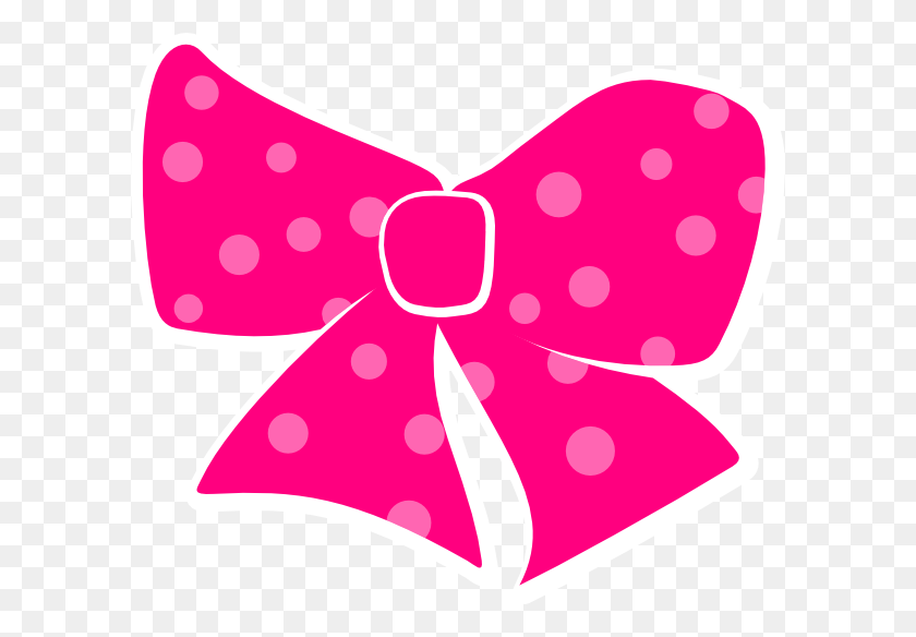 600x524 Pink Hair Clipart Pink Polka Dot - Dot Clipart