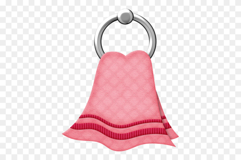 409x500 Розовое Полотенце Для Рук Digi Scrap Bath, Банные Полотенца И Полотенца - Бумажное Полотенце Клипарт