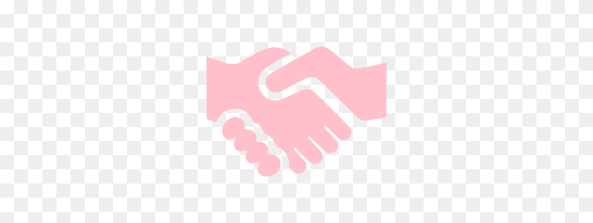 256x256 Pink Handshake Icon - Handshake Icon PNG