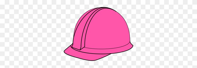 297x231 Pink Hard Hat Clip Art - Construction Clipart