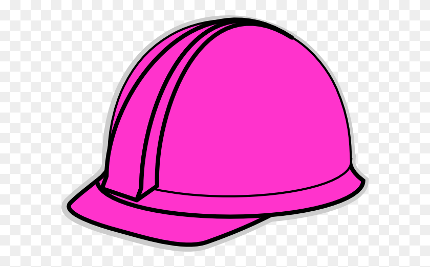 600x462 Pink Hard Hat Clip Art - Hard Work Clipart