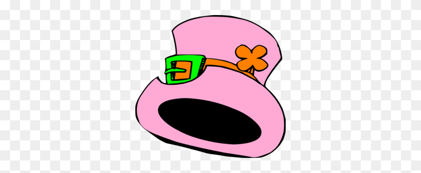 300x285 Pink Hat Clip Art - Crazy Hat Clipart