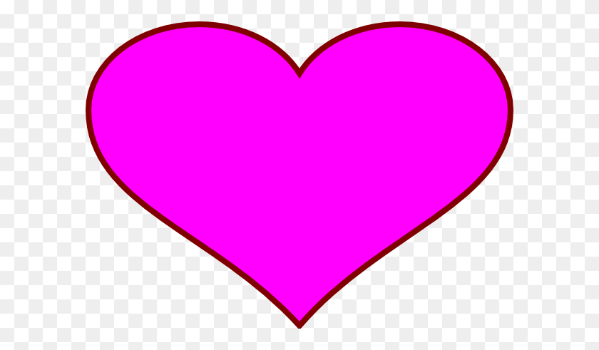 600x431 Pink Heart Clip Art - Small Red Heart Clipart