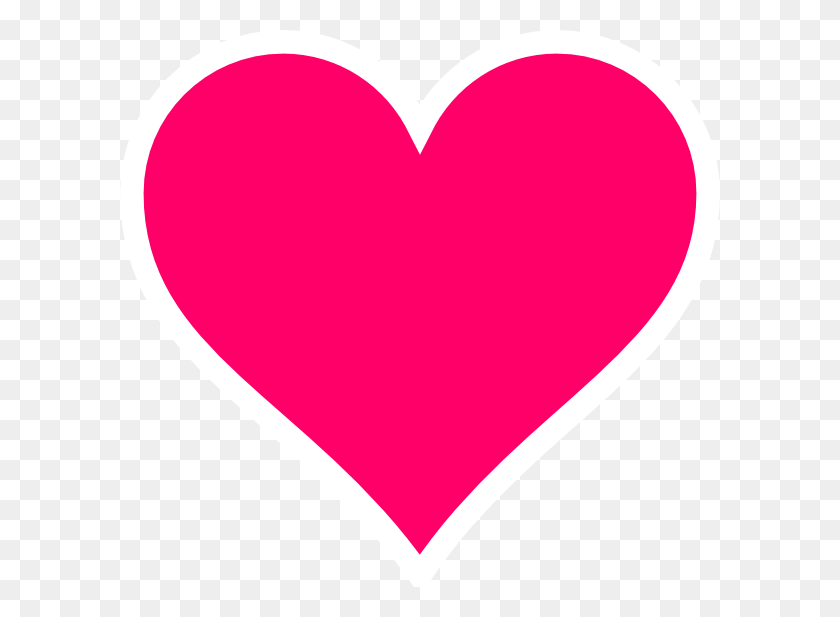 600x557 Розовое Сердце Картинки Вектор Сердце - Потеря Веса Клипарт