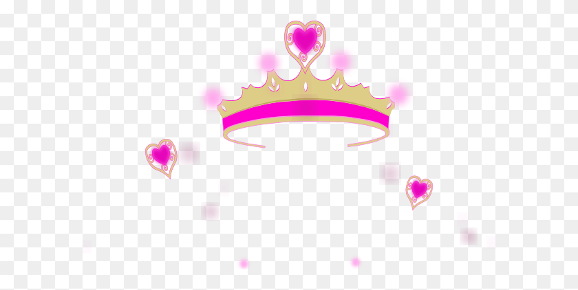 600x362 Pink Heart Crown Clip Art - Queen Of Hearts Clipart