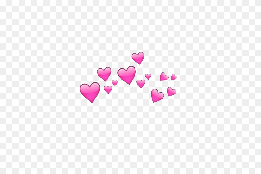 500x500 Pink Heartemoji Heart Emoji Lovefreetoedit - Pink Heart Emoji PNG