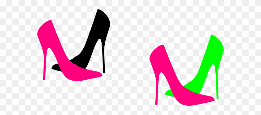 600x312 Pink High Heels Clipart - High Heel Clipart