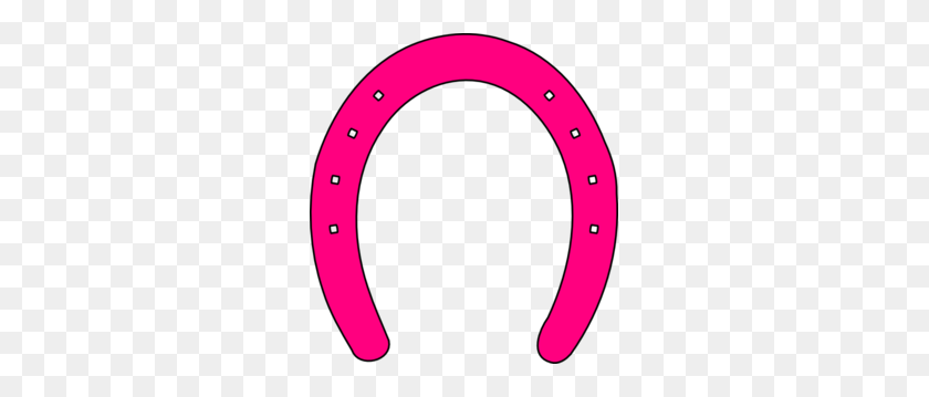 279x299 Pink Horse Shoe Clip Art Loadtve - Sandals Clipart