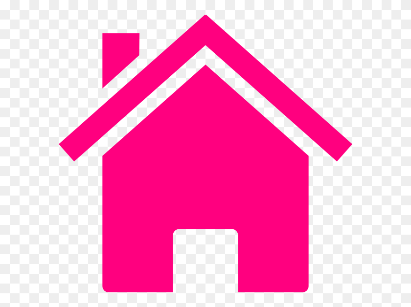 600x568 Pink House Clip Art - Swag Clipart