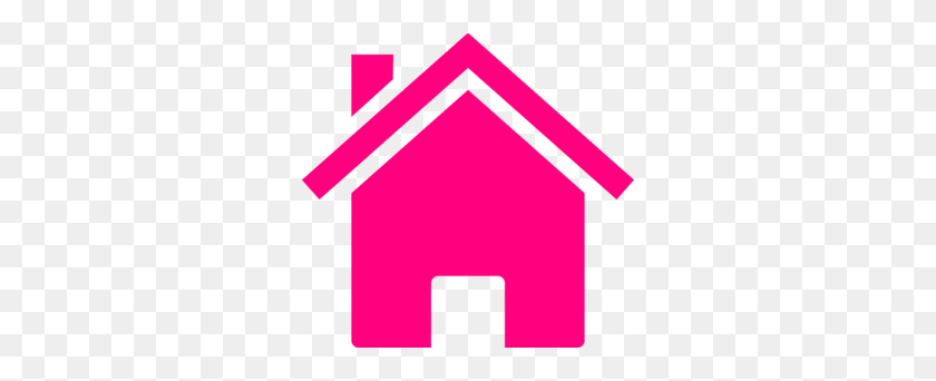 298x282 Pink House Clip Art - Door Knob Clipart
