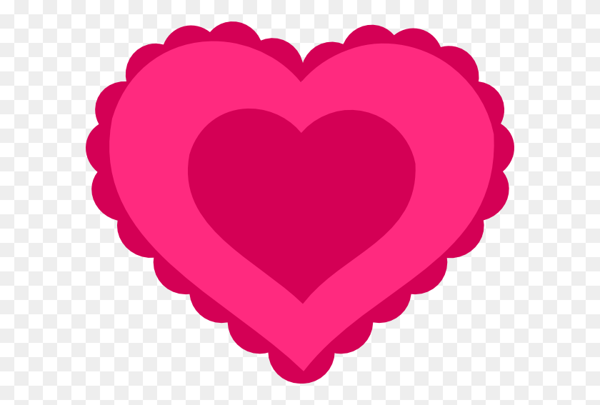 600x507 Розовое Кружево Сердце Картинки Бесплатный Вектор - Деревенское Сердце Клипарт