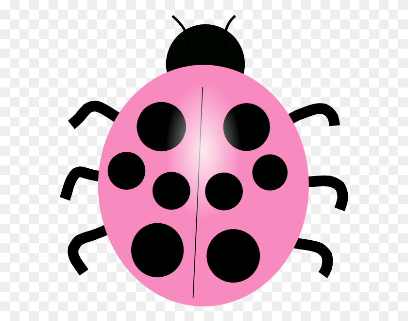 594x600 Pink Ladybug Clip Art - Cute Ladybug Clipart