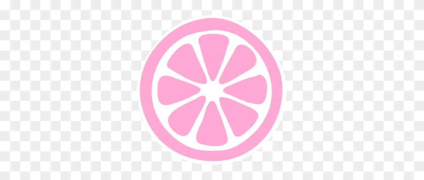 297x297 Pink Lemon Slice Clip Art - Lime Wedge Clipart