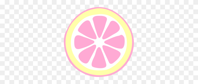 297x297 Pink Lemon Slice Clip Art - Lime Wedge PNG