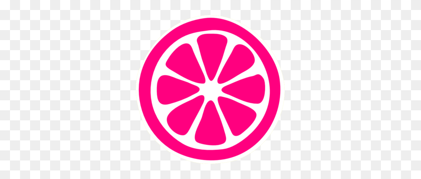 297x297 Pink Lemonade Slice Clip Art - Rim Clipart