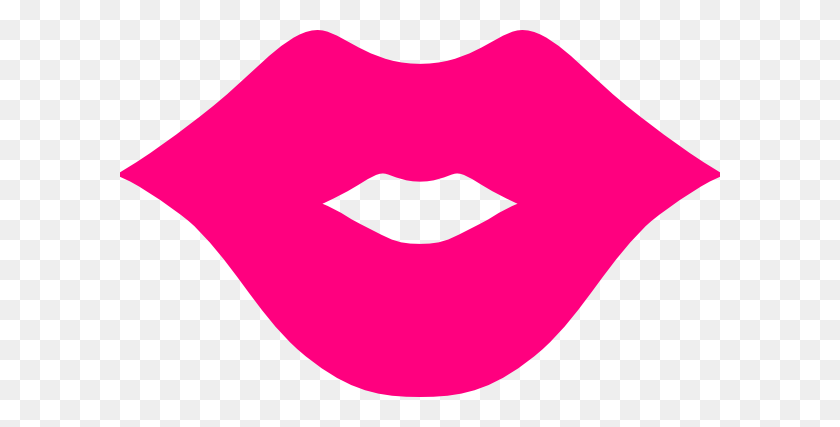 600x367 Pink Lips Clip Art - Smooch Clipart