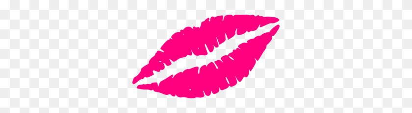 300x171 Pink Lips Clip Art - Lip Gloss Clipart