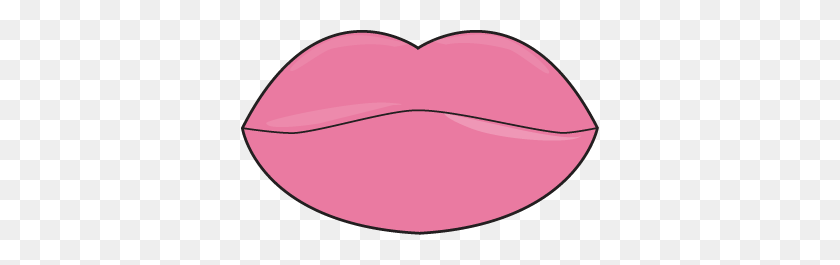 358x205 Pink Lips Clip Art Image - Pink Lips Clipart