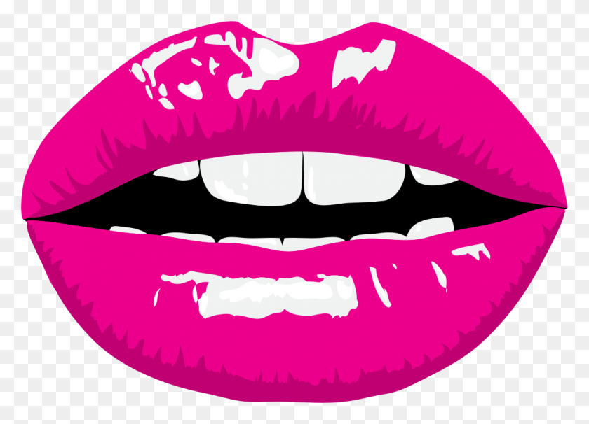1067x747 Pink Lips Icons Png - Pink Lips PNG