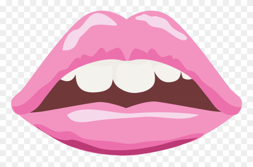 850x541 Pink Lips Image Png - Pink Lips Clipart