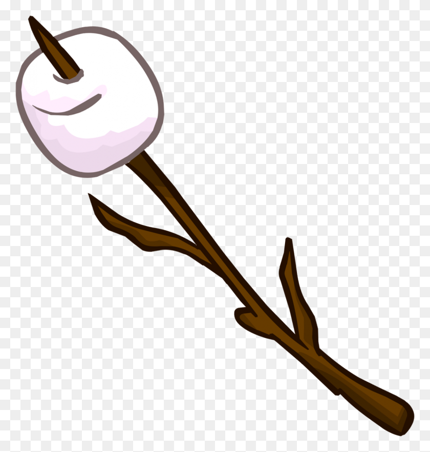 1187x1252 Pink Marshmallow On A Stick Clipart Transparent Png - Marshmallow PNG