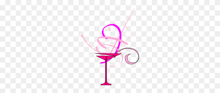 222x297 Pink Martini Clip Art - Cocktail Glass Clipart
